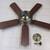 Antique Brass Five Blade 36" Ceiling Fan, New! 17 thumbnail