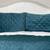 Full/Queen Bedding Set, Teal Quilted Velvet Coverlet Bedspread & Shams 5 thumbnail