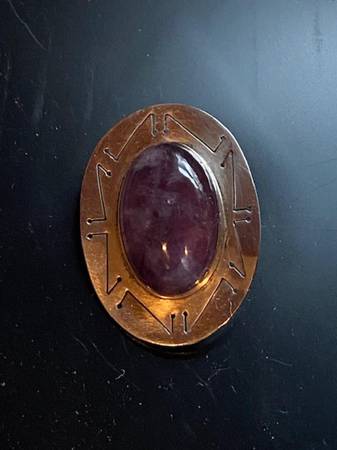 VINTAGE 1950's STERLING SILVER PENDANT OR PIN, BROOCH 1