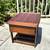 Mid Century Modern Lane Walnut Wood Sleigh Leg Nightstand End Table 7 thumbnail