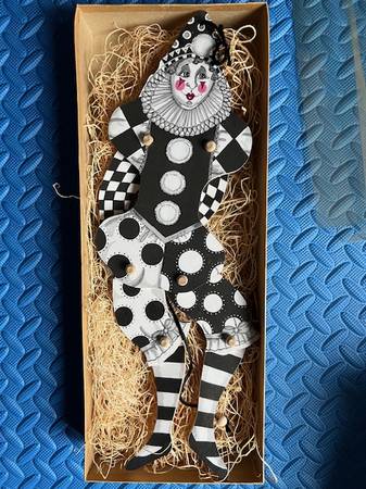 Toymakers Jumping Jack pull toy, vintage, new, wooden no plastic 1