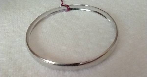 Fashion Jewelry Rhodium Bangle Bracelet - $1663470994179969121