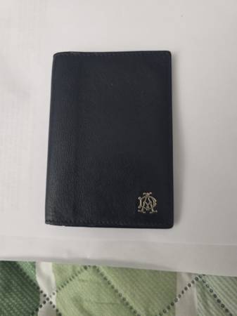 Dunhill Card Case Leather NVY Men's - clothing & accessories - by