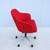 Steelcase West Elm Work Sterling Office Desk Chair in Red Fabric, New 14 thumbnail