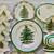 SPODE Christmas Tree Porcelain Items ~ 1/Kind Clock &Tile Serving Tra 2 thumbnail