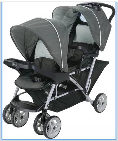 Graco DuoGlider Double Stroller | Lightweight Double Stroller , Glacier 1