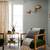 Amber Interiors / Anthropologie Caillen Side Table White Oak & leather 6 thumbnail