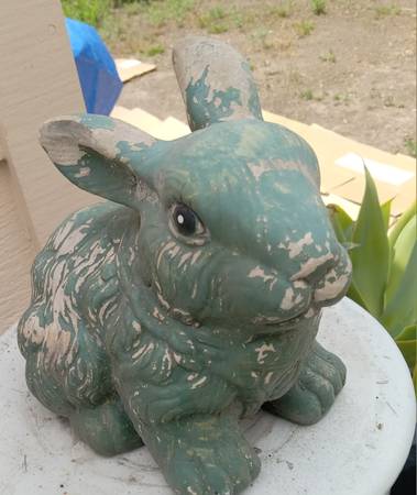 Vintage Bunny Rabbit Statue Decor 1