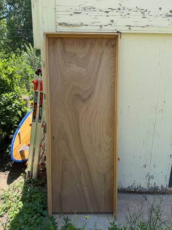 Solid Wood Door w/ Frame 1