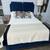 A Queen Size Upholstered Bed With Associated Mattress, Sheets, Pillows And Bedsp 2 thumbnail