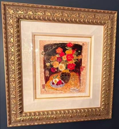 Beautiful WISSOTZKY and GALTCHANSKY Framed Serigraph SIGNED by Both 1