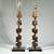 (2pc) Pair Post Modern Brutalist Buffet/Table Lamps 1 thumbnail