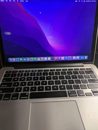 Apple MACBOOK PRO 13" A1502 RETINA i5 8GB RAM 512GB SSD, Mac Os Monter 1