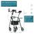 NEW IN SEALED BOX!   ELENKER ADJUSTABLE UPRIGHT ROLLATOR WALKER 2 thumbnail