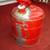 Antique Liquid GAS CAN Vintage Metal Tin RED Container ROLLER WASH 3 thumbnail