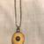 Vintage Porcelain & Silver Perfume Bottle Pendant & Chain 2 thumbnail