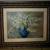 PAINTING Artist Ronan BLUE VASE STILL LIFE 11 Imported Bombay Company 10 thumbnail