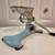 Vintage Enterprise No Clamp Cast Iron Meat Grinder Light Blue 1 thumbnail
