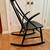 Mid Century Black IW 3 Rocking Chair by Illum Wikkelsø 1 thumbnail