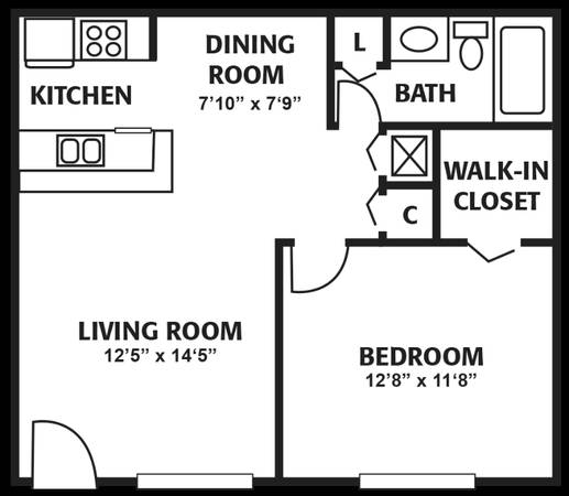 $1,504 / 1br - 600ft2 - Breakfast Bar, 1/BD, Tampa FL (Wonderful lake view)63976137413635124