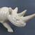 African Rhinoceros Hand Crafted Soapstone Folk Art Sculpture 8" Length 7 thumbnail