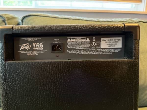 Peavey MAX 158 Amplificador de Bajo para Práctica - $60 (Bothell)63440630757249124