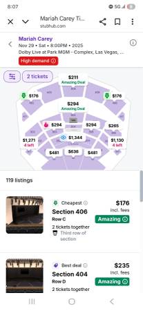 Mariah Carey tickets 1
