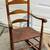 Antique 19th Century Maple Ladderback Rush Rocking Chair 2 thumbnail
