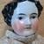 1860-1870 24" Antique German Porcelain China Head Doll / Flat top doll 1 thumbnail