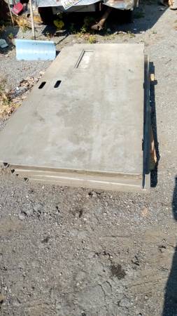 5 steel doors with small single glass 1