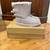 UGG SHORT BAILEY BOW PALE SMOKE SUEDE BOOTS SIZE US 4 GIRLS KIDS 4 thumbnail