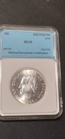 1996 Spain Silver 2000 Pesetas Coin-Francisco de Goya Anniversary-MS69 1
