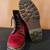 Doc Marten Vintage red velvet 8 eye boots US women’s size 8 3 thumbnail