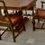 Antique Walnut Jacobean Dining Table w/6 Chairs and 1 leaf 9 thumbnail