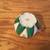 Creamer ~Green & White ~ Japan ~ 🌷🍃🌸🍃🌷Hand Painted Flowers Gold t 10 thumbnail