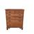 Vintage larger oak six drawer tall boy dresser 1 thumbnail