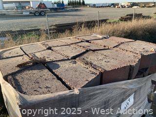 (2) Pallets Of Garden Wall Red/Charcoal 1