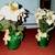 TWO Faux GARDEN FLOWER Pot Vintage Porch Patio Office Decoration Lot 6 thumbnail