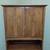 Mid-Century Modern Drop Front Secretary Desk Bookcase Walnut and Pecan. 8 thumbnail