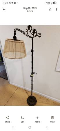 Bronze floor lamp 1