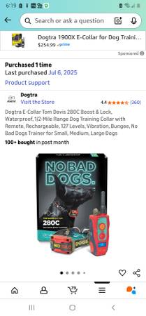 Tom Davis Dog Collar E Collar (WASHINGTON)63924992205059123