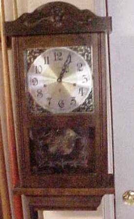 Ansonia Eze-set 760 Mechanical Regulator Wall Clock, Westminster Chime 1