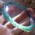 Certified A JADE JADEITE Icy Green Handmade Phoenix Bangle Bracelet 55 9 thumbnail