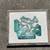 Framed Abstract Fused Glass Wall Art – Seafoam Green on White Panel 1 thumbnail