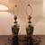 Pair of 1950s Chinese Brass & Enamel Cloisonne Lamps 1 thumbnail