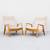 Vintage Mid Century Milo Baughman Scoop Chairs in Alcantara Suede 1 thumbnail