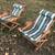 Vintage Pair of Hand Crafted Classic Folding Deck Chairs 2 thumbnail