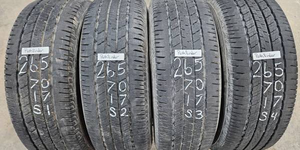 265 70 17 Pathfinder Tires USED 1