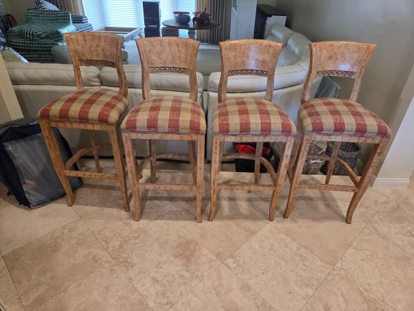 Four bar height stools 1