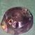 Vintage European Purple Art Glass Modern Bowl Sculpture w/ Holes 3 thumbnail